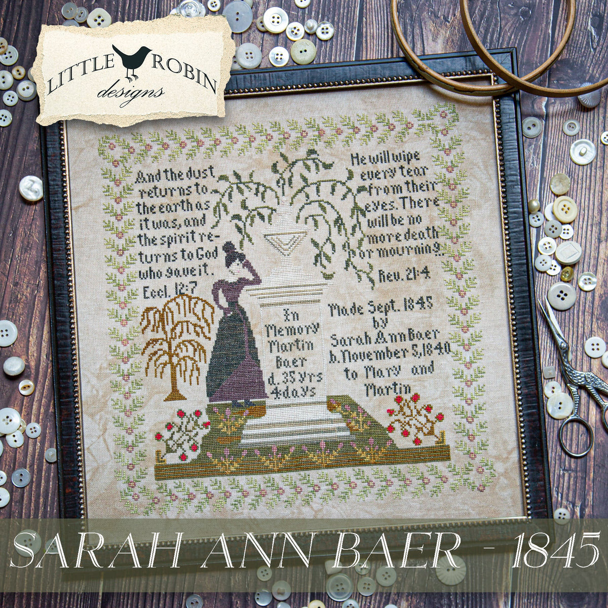 Sarah Ann Baer - 1845 - Little Robin Designs