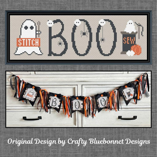 Boo Banner - Crafty Bluebonnet Designs